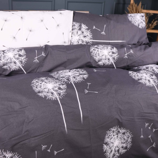Фото - Комплект постельного белья MirSon Ranforce Elite 17-0943 Silver Dandelion 220х240 (2200013010531)